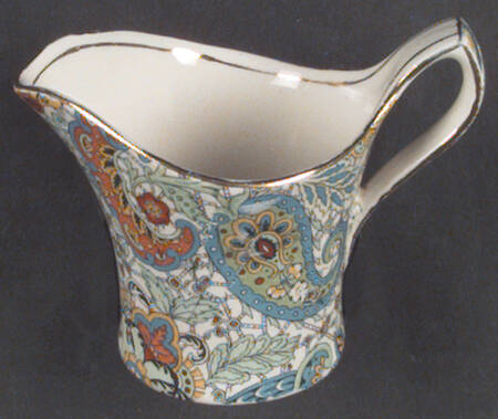 Paisley Green Eaton Creamer