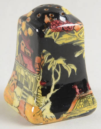Pekin Black (Gold Trim) Salt Shaker