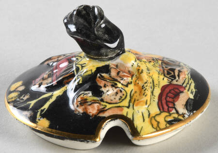 Pekin Black (Gold Trim) Lid for Jam/Jelly