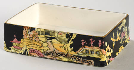 Pekin Black (Gold Trim) Candy Box No Lid