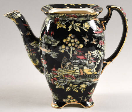 Pekin Black (Gold Trim) Coffee Pot No Lid