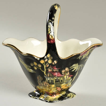 Pekin Black (Gold Trim) Rowsley Basket