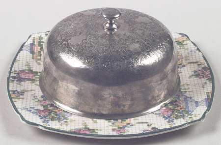 Pelham Round Covered Butter & Metal Lid