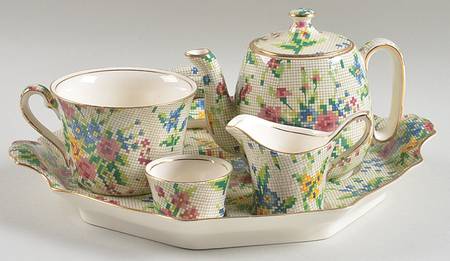 Queen Anne 6-Piece Breakfast Set (Flat Cup)