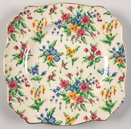 Queen Anne Square Salad Plate