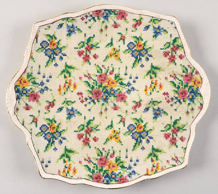 Queen Anne Handled Cake Plate