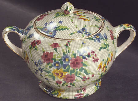 Queen Anne Sugar Bowl & Lid (Unknown Shape 1)
