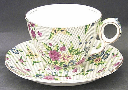 Queen Anne Footed Cup & Saucer Set