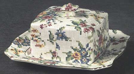 Queen Anne Square Covered Butter