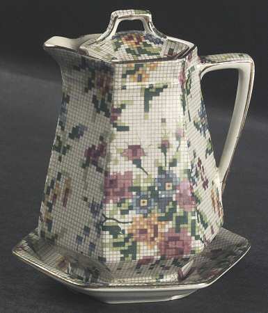 Queen Anne Sextet Syrup with Lid and Underplate
