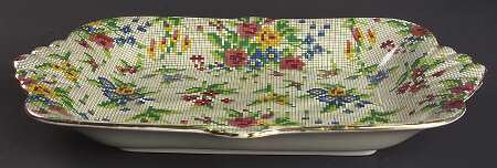 Queen Anne Fan Handle Rectangular Tray