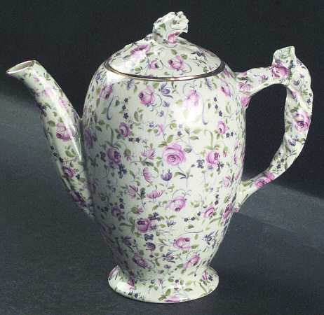 Rose Dubarry Rosebud Shape Coffee Pot & Lid