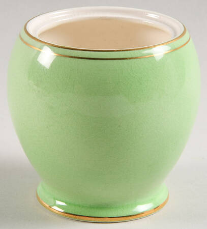 Rosebud Green (Green Background) Sugar Bowl No Lid