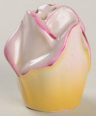 Rosebud Green (Green Background) Pepper Shaker