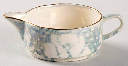 Brocade Green (Iridescent) Stacking Mini Creamer