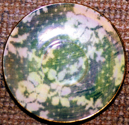 Brocade Green (Iridescent) Saucer