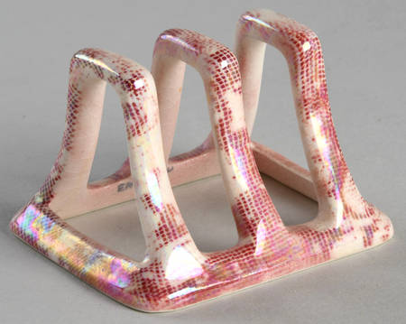 Brocade Cranberry (Iridescent) Breakfast Set, 2-Slice Toast Rack Only by Royal Winton