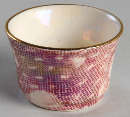 Brocade Cranberry (Iridescent) Countess Variation Individual Breakfast Set Open Sugar