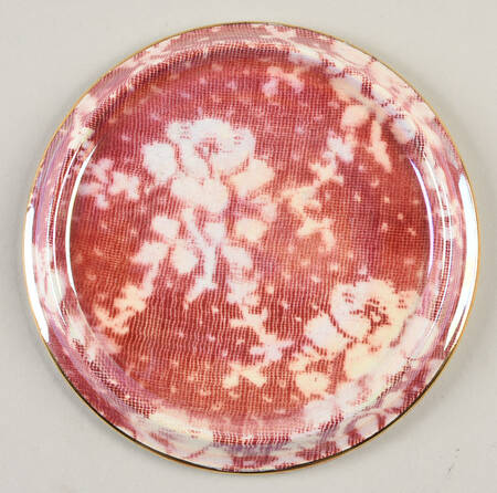 Brocade Cranberry (Iridescent) Tea Tile