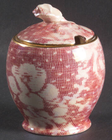 Brocade Cranberry (Iridescent) Jam/Jelly & Lid