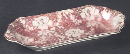 Brocade Cranberry (Iridescent) Oblong Tray
