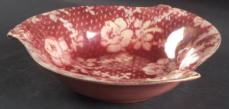 Brocade Cranberry (Iridescent) 9" Round Vegetable Bowl
