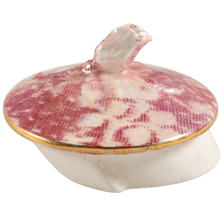 Brocade Cranberry (Iridescent) Lid for Rosebud Teapot by Royal Winton