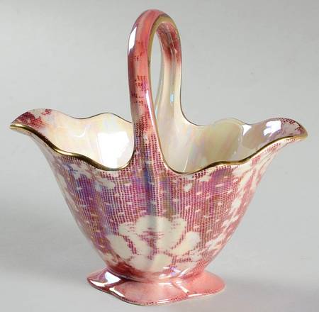Brocade Cranberry (Iridescent) Rowsley Basket
