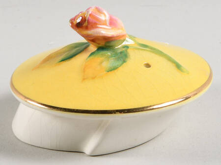 Rosebud Yellow (Yellow Background) Lid for Teapot