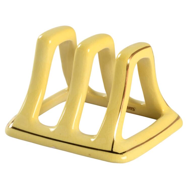 Rosebud Yellow (Yellow Background) Breakfast Set, 2-Slice Toast Rack Only