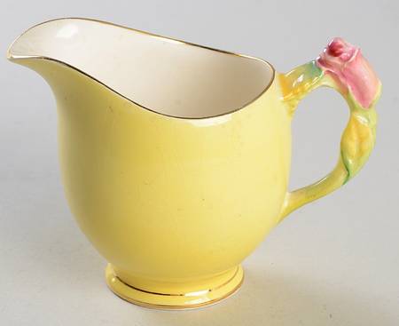 Rosebud Yellow (Yellow Background) Creamer