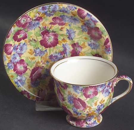 Royalty (Older) Footed Demitasse Cup & Saucer Set