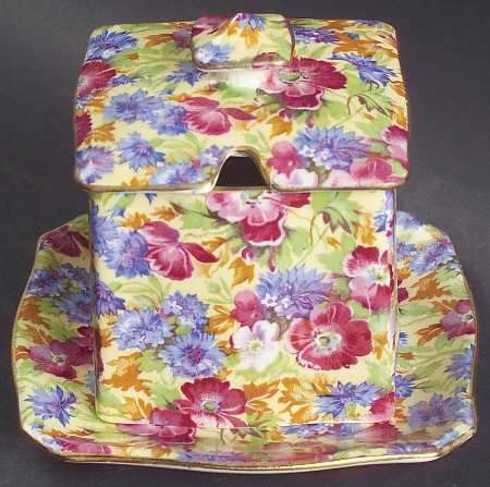 Royalty (Older) Jam/Jelly & Lid W/Underplate