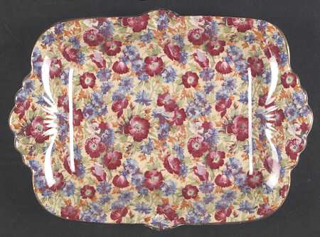 Royalty (Older) Fan Handle Rectangular Tray