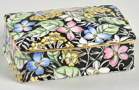 Spring Glory Black Candy Box & Lid