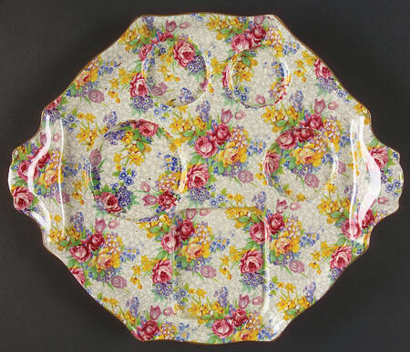 Spring (Rose Floral Chintz) 6-Piece Breakfast Set, Tray Only