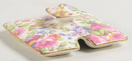 Summertime (Pre 1960, Cream Background, Gold Trim) Lid for Jam/Jelly
