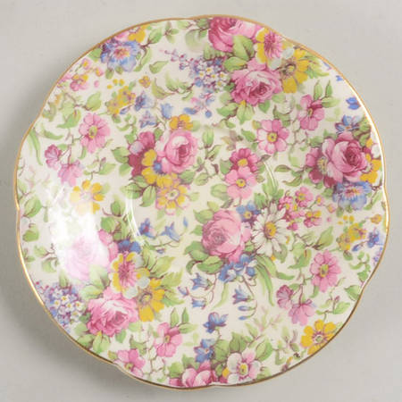 Summertime (Pre 1960, Cream Background, Gold Trim) Saville Mayonnaise Underplate Only