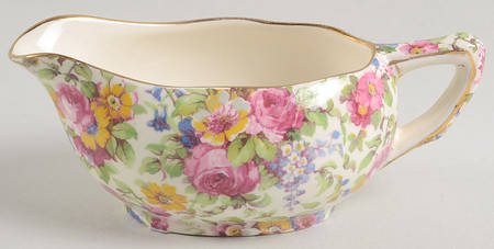 Summertime (Pre 1960, Cream Background, Gold Trim) Mint Boat