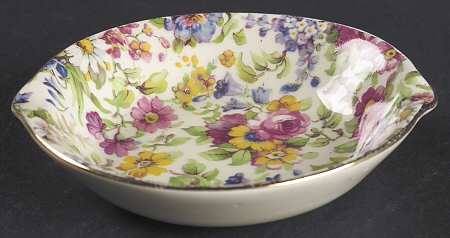 Summertime (Pre 1960, Cream Background, Gold Trim) 4" Ashtray