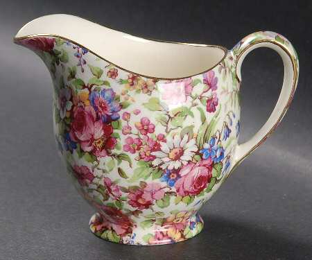 Summertime (Pre 1960, Cream Background, Gold Trim) Albans Creamer