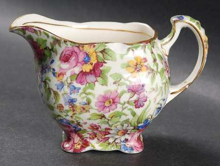 Summertime (Pre 1960, Cream Background, Gold Trim) (Later) Athena Creamer