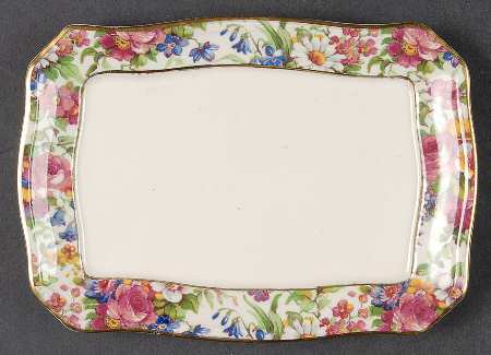 Summertime (Pre 1960, Cream Background, Gold Trim) Butter/Cheese No Lid