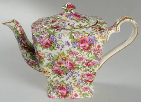 Summertime (Earthenware, Circa 1995) Teapot & Lid