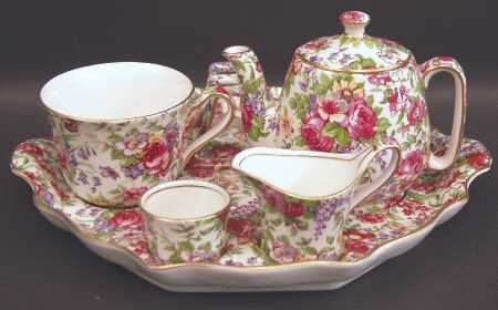 Summertime (Earthenware, Circa 1995) 6-Piece Breakfast Set (Flat Cup)