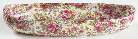 Summertime (Earthenware, Circa 1995) Canoe Shape Tray