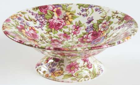 Summertime (Earthenware, Circa 1995) Round Compote (Height X Width)
