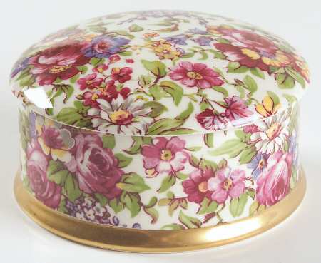 Summertime (Earthenware, Circa 1995) 3" Round Box & Lid