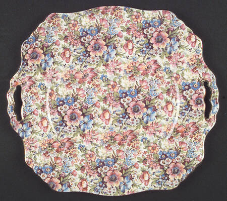 Sunshine Square Handled Cake Plate