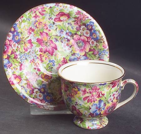 Sunshine Footed Demitasse Cup & Saucer Set